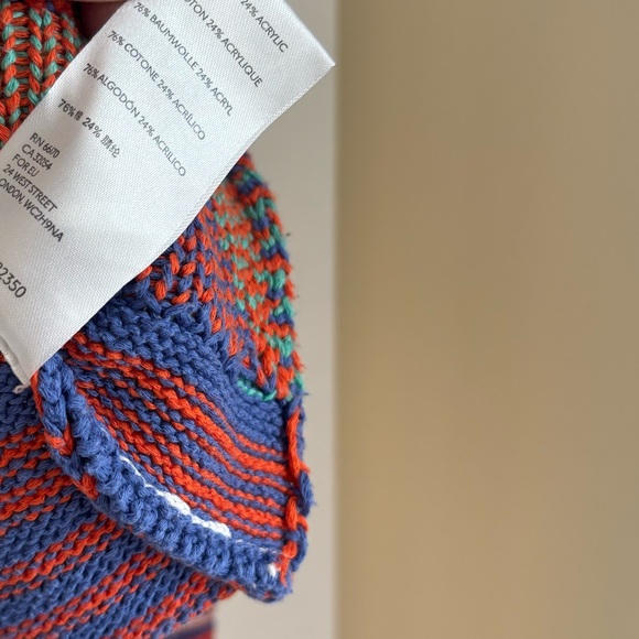 Free People Love Triangle Crop Oversized Sweater Medium - Picture 12 of 12